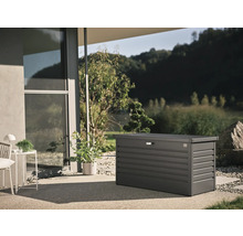 Box na polstry Biohort 130, 134 x 62 x 71 cm tmavě šedý metalický