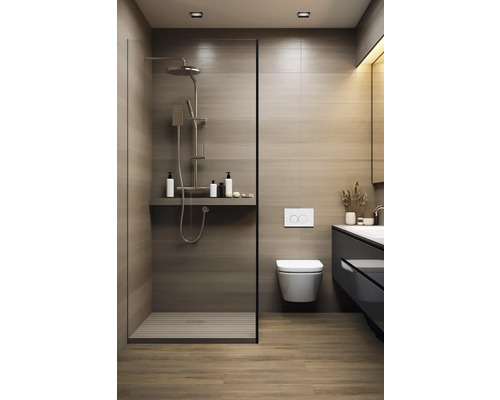 Koupelna se sprchou, toaletou a umyvadlem