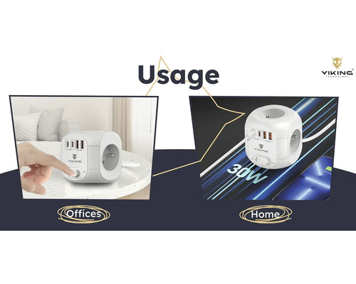 Zásuvkový blok pro kancelář a domácnost