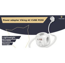 Zásuvkový adaptér Viking AC Cube PD30