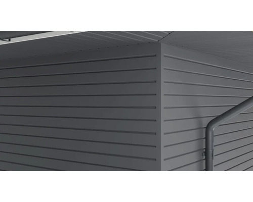 Detail obkladu s perem a drážkou