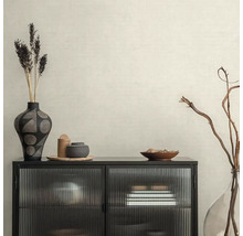 Černá skříňka s prosklenými dvířky a dekorativními doplňky pro stylové prostředí