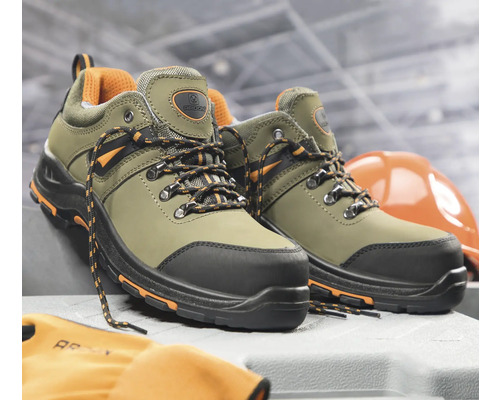 Pár zelených bezpečnostních polobotek Ardon