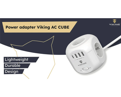 Zásuvkový adaptér Viking AC Cube