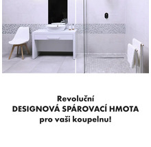 Design koupelny s umyvadlem, sprchou a obklady