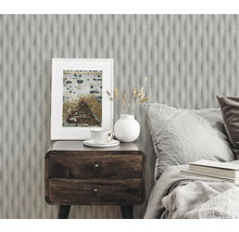 Nástěnná dekorace s trojrozměrnou tapetou v ložnici