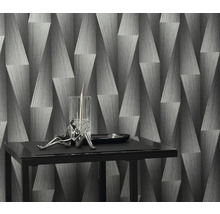 Abstraktní šedý design tapety s geometrickými tvary