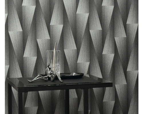 Abstraktní šedý design tapety s geometrickými tvary