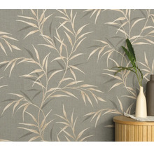 Tapeta se vzorem bambusu na zdi