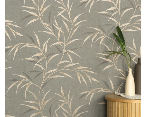 Tapeta se vzorem bambusu na zdi