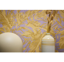 Dekorativní listová tapeta s rostlinným vzorem do interiérů