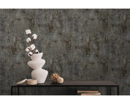 Dekorativní tapeta s lineárním vzorem a průmyslovým designem pro obytné prostory