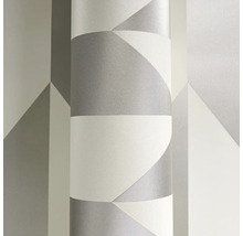 Tapeta s geometrickým vzorem v šedé barvě