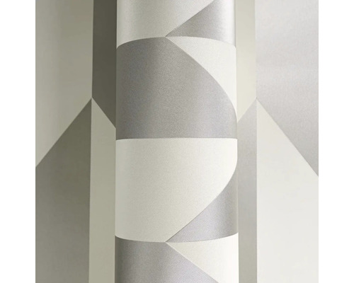 Tapeta s geometrickým vzorem v šedé barvě