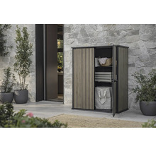 Zahradní skříň s posuvnými dveřmi pro venkovní skladování