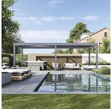 Zahrada s bazénem, pergolou, vířivkou a posezením