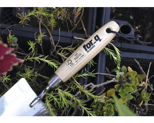 Sázecí lopatka For_q s dřevěnou rukojetí