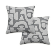 Dva dekorativní polštáře s abstraktním vzorem