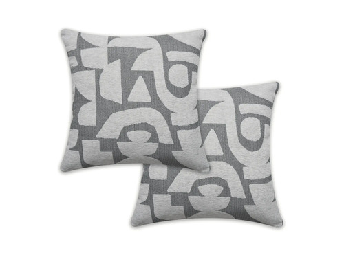 Dva dekorativní polštáře s abstraktním vzorem