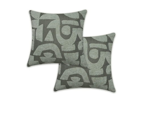 Dva dekorativní polštáře s geometrickým vzorem