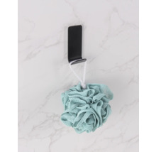 Koupelnový doplněk: koupelová houba na černém háku