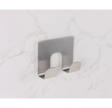 Kovový nástěnný držák se dvěma háčky