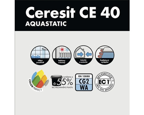 Vlastnosti produktu a oblasti použití Ceresit CE 40 Aquastatic