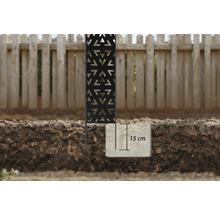 Zahradní zástěna se 15centimetrovým zemním vstupem