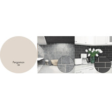 Koupelna a kuchyň s obklady a odstínem Pergamon 39