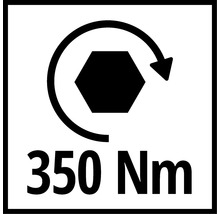Symbol točivého momentu 350 Newtonmetrů