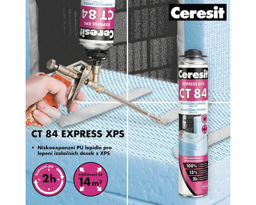 Ceresit CT 84 Express XPS dóza s lepidlem a aplikátor