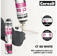 Ceresit CT 88 White Bílá vyplňovací pěna pro vyplnění spár a mezer
