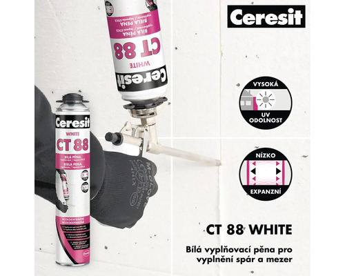 Ceresit CT 88 White Bílá vyplňovací pěna pro vyplnění spár a mezer