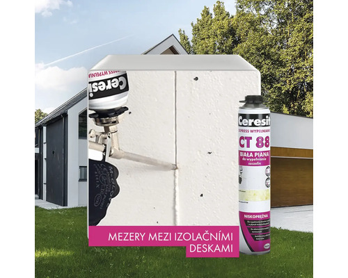 Ceresit CT 88 montážní pěna pro vyplňování mezer mezi izolačními deskami