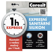 Ceresit Express Sanitární silikon, pokyny k aplikaci