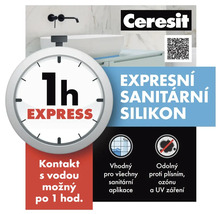Informace o produktu Ceresit Express sanitární silikon