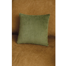 Čtvercový polštář z žebrované tkaniny