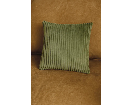 Čtvercový polštář z žebrované tkaniny