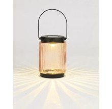 Dekorativní solární lucerna ze skla s rukojetí