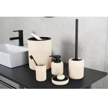 Koupelnová sada s dávkovačem mýdla, kelímkem, WC štětkou a odpadkovým košem