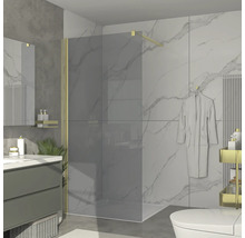 Koupelna s sprchovým koutem, umyvadlem a toaletou v moderním designu