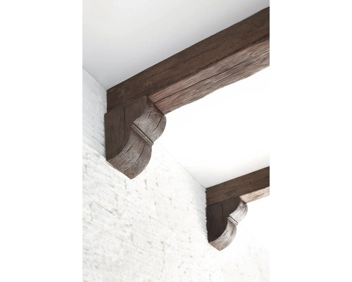 Dekorativní trám s konzolou pro montáž na stěnu