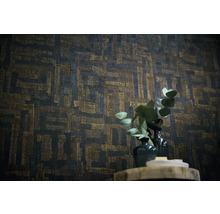 Vzorovaný design stěn s obdélníkovými tvary jako dekorace