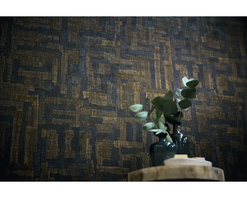 Vzorovaný design stěn s obdélníkovými tvary jako dekorace