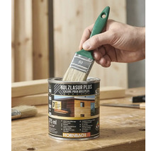 Plechovka lazury na dřevo Plus s štětcem