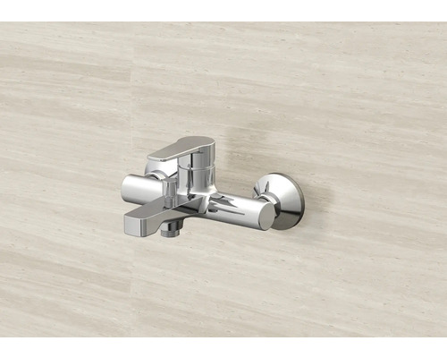 Nástěnná baterie pro vanu z kovu