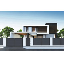 Moderní dům s bránou