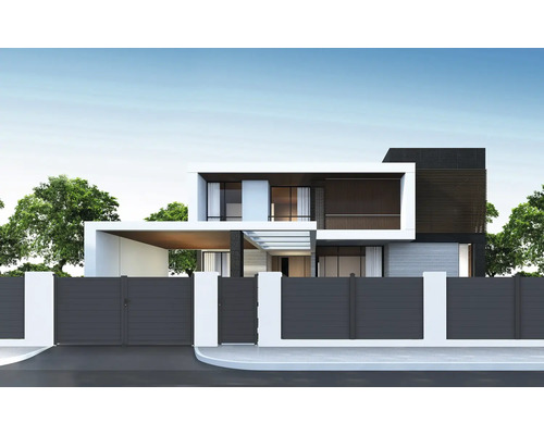 Moderní dům s bránou