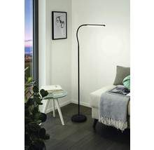 Moderní čtecí koutek se stojací lampou, odkládacím stolkem a pohovkou