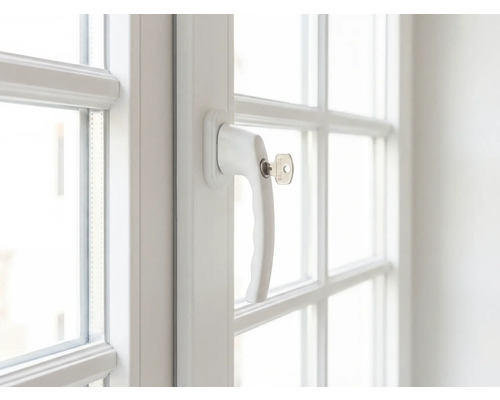 Okno s klikou a klíčem